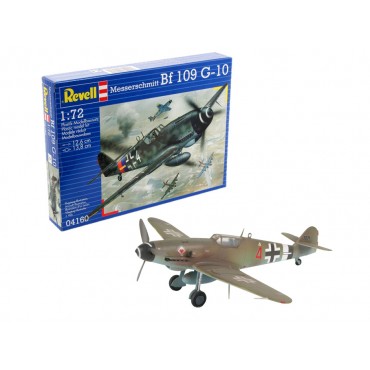 KIT PARA MONTAR REVELL AVIÃO MESSERSCHMITT BF109 G-10 1/72 37 PEÇAS REV 04160